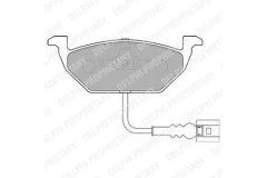 Колодки передние SKODA FABIA I-II, OCTAVIA (1Z), GOLF IV-VI, JETTA III LP1514 для VW POLO седан (9A4) 1.9 SDI 2002-, код двигателя ASY, V см3 1896, кВт 47, л.с. 64, Дизель, Delphi LP1514