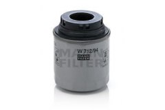 Фильтр масляный W712 для VW JETTA IV (162, 163) 1.2 TSI 2010-, код двигателя CBZB, V см3 1197, кВт 77, л.с. 105, бензин, MANN-FILTER W71294