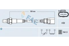 Лямбда-зонд для VW GOLF PLUS (5M1, 521) 1.6 2005-2013, код двигателя BSE,BSF,CCSA,CMXA, V см3 1595, кВт 75, л.с. 102, бензин, FAE 77439