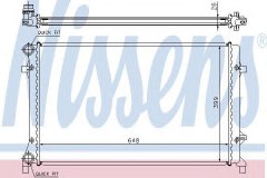 Радиатор, охлаждение двигателя для VW PASSAT Variant (3C5) 1.6 2005-2010, код двигателя BSE,BSF, V см3 1595, кВт 75, л.с. 102, бензин, Nissens 65277A