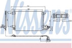 Конденсер SKODA OCTAVIA (1Z_), YETI, CADDY III, GOLF V-VI, JETTA III 94684 для VW CADDY III Фургон (2KA, 2KH, 2CA, 2CH) 1.6 TDI 2010-2015, код двигателя CAYE, V см3 1598, кВт 55, л.с. 75, Дизель, Nissens 94684