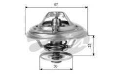 Термостат AUDI для VW PASSAT Variant (3B6) 2.8 4motion 2000-2005, код двигателя AMX,ATQ, V см3 2771, кВт 142, л.с. 193, бензин, Gates TH14392G1